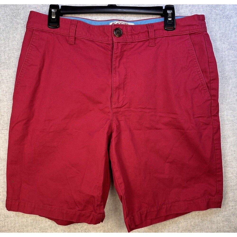 PENGUIN By Munsingwear 100% Cotton Flat Front Shorts Magenta Pink SZ 33 Preppy